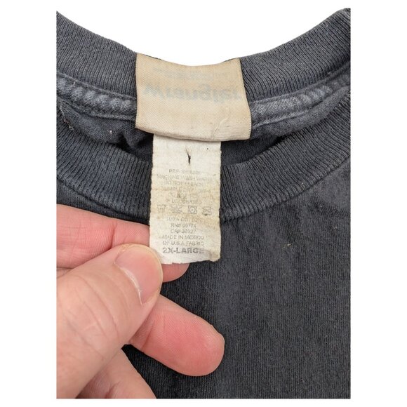 Vintage Wrangler "Move Over" Bulls Rule Biker T Shirt Size‎ 2XL - Picture 7 of 9